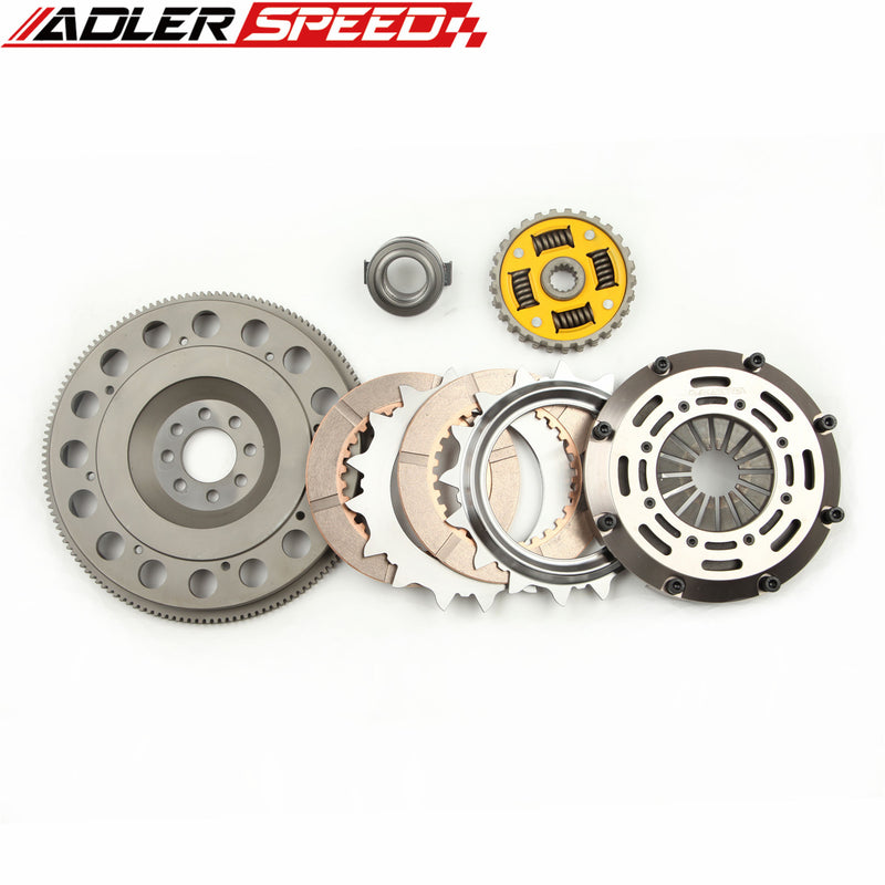 US SHIP ! ADLERSPEED Sprung Clutch Twin Disc & Flywheel Medium For 02-06 MINI COOPER S R52 R53 1.6L 6 SPEED