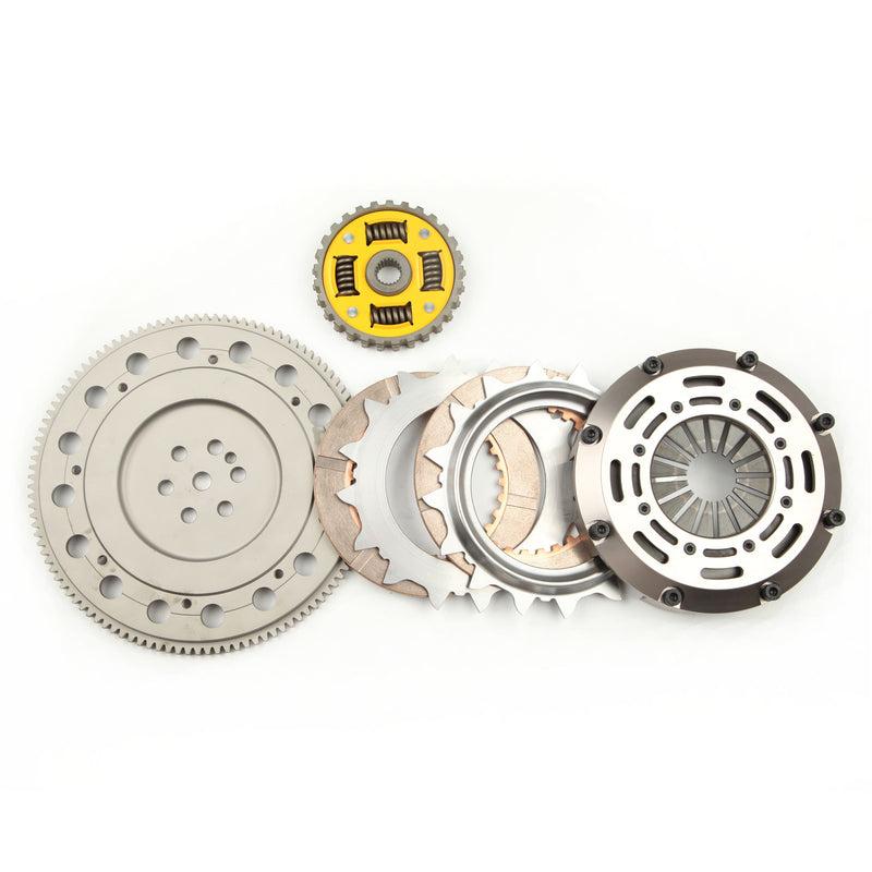 ADLERSPEED SPRUNG CLUTCH TWIN DISC KIT MEDIUM FOR 1990-1992 ECLIPSE TALON GST TSI 2.0L FWD