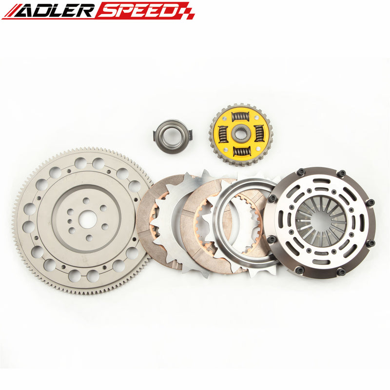 ADLERSPEED SPRUNG CLUTCH TWIN DISC MEDIUM for 2001-03 MAZDA PROTEGE MAZDASPEED