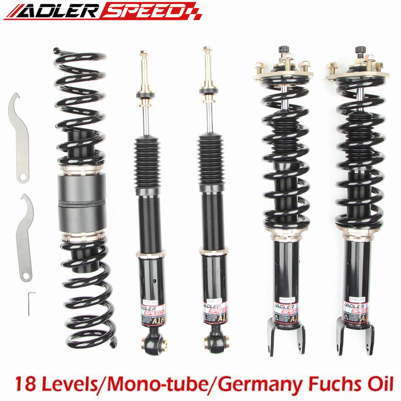 US SHIP ! ADLERSPEED 18 Way Coilovers For 15-19 Mercedes-Benz C300 Sedan RWD W205  Adj. Damper Springs