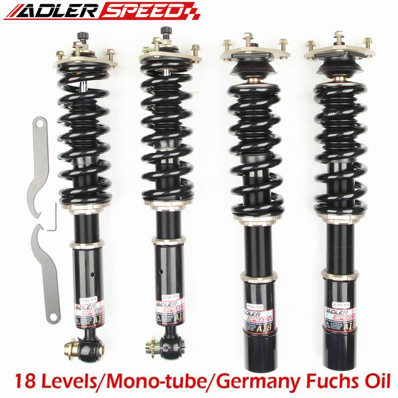 US SHIP ! ADLERSPEED 18 Level Adj. Springs Shocks Coilovers For 97-03 BMW E39 528i 530i M5 5 Series