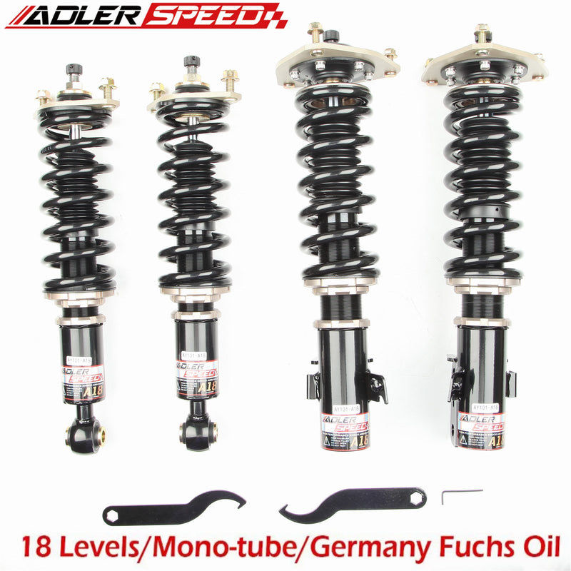 US SHIP! ADLERSPEED 18 Way Damping Mono Tube Coilover Suspension Kit for OUTBACK 2000-04