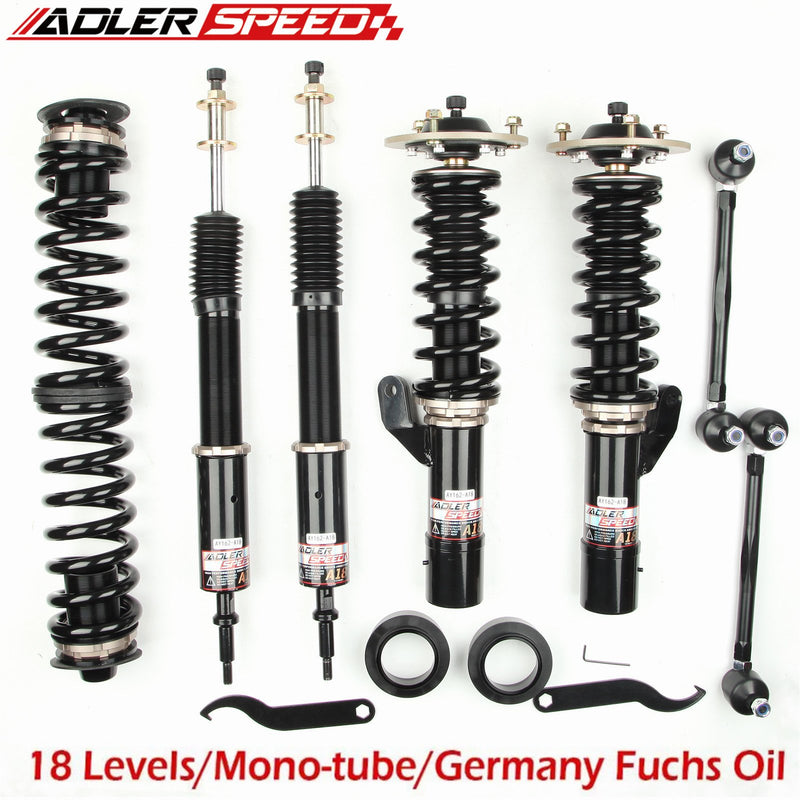 US SHIP ! ADLERSPEED 18 Way Adjustable Coilovers Lowering Suspension Kit  For 10-15 BMW X1 sDrive E84