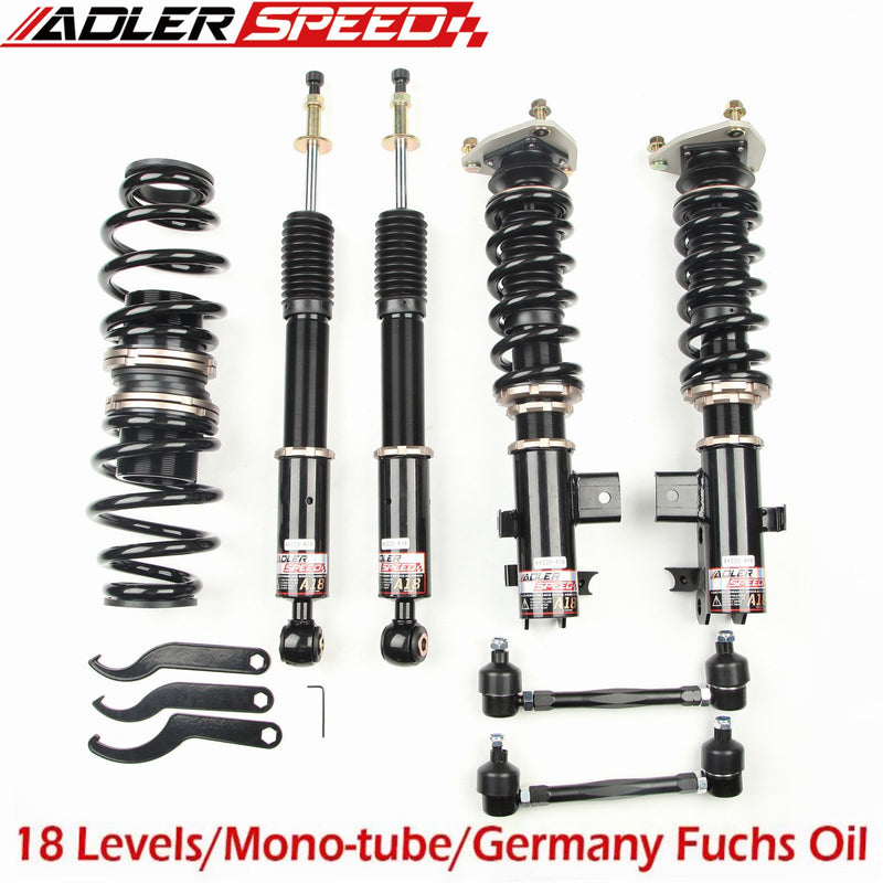 US SHIP ! ADLERSPEED 18 Levels Adj. Damper Coilovers for 12-15 Honda Civic & 12-13 Si Sedan/Coupe