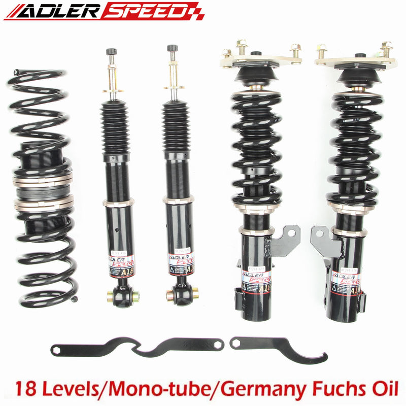 US SHIP ! ADLERSPEED 18 Level Damper Adjust Coilovers Springs Shocks For 08-10 Hyundai Genesis Coupe