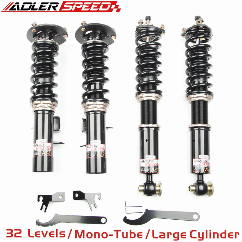 32 Level Damper Mono Tube Coilovers Suspension Lowering Kit for BMW E34 RWD 87-95