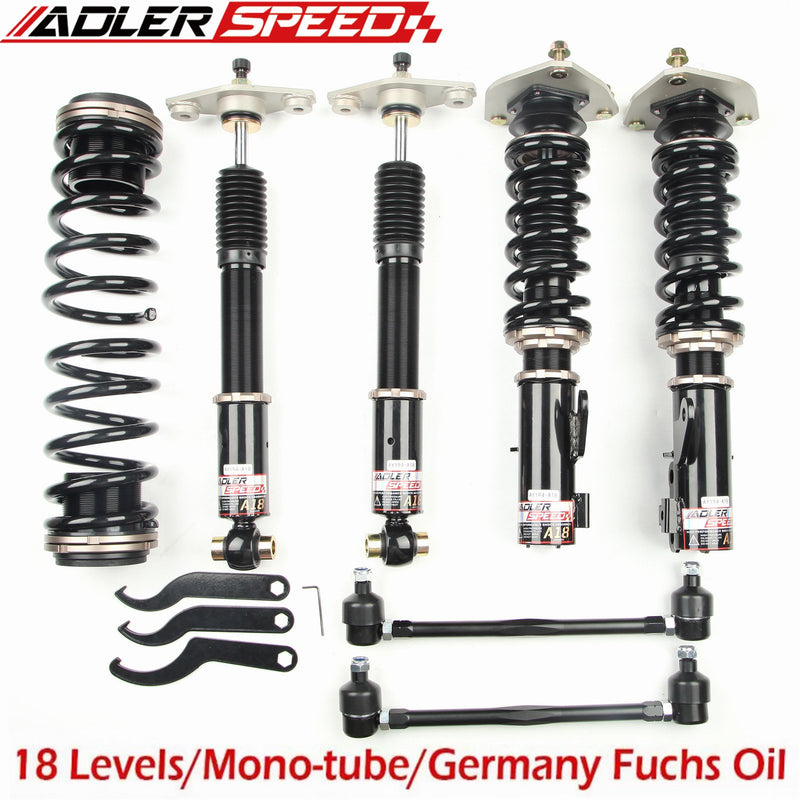 US SHIP ! ADLERSPEED 18 Level Mono Tube Coilover Suspension For Hyundai Genesis Coupe 11+