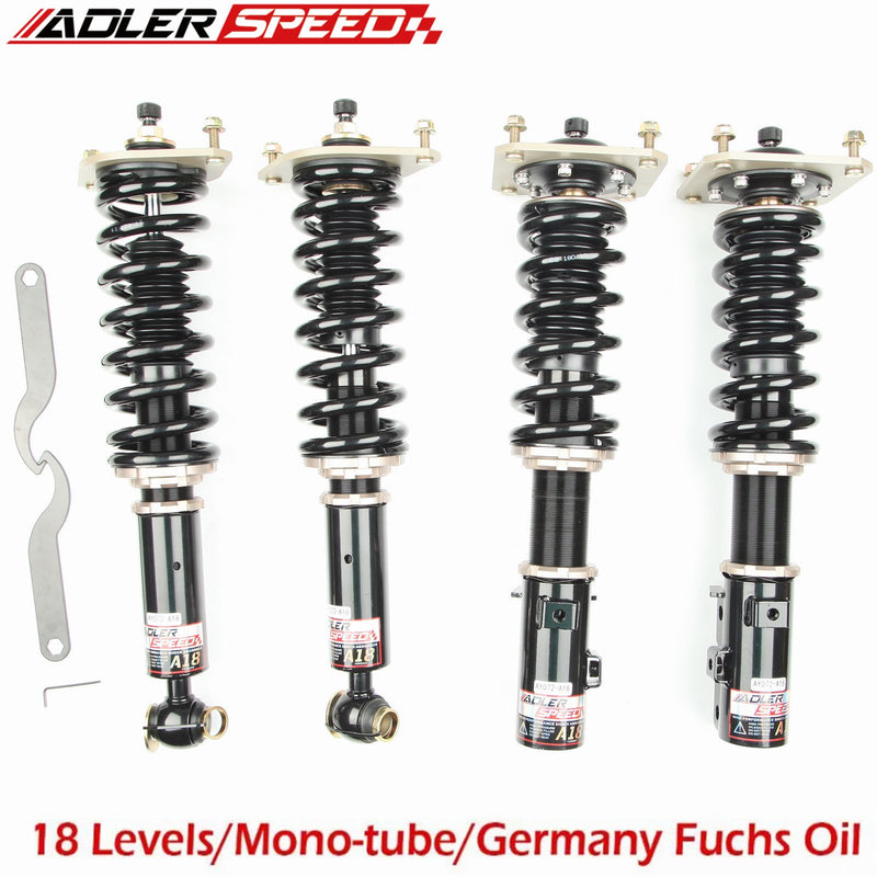 US SHIP ADLERSPEED Coilovers Lowering Kit w/18 Way Damping for Mazda RX7 86-91 (FC3S)