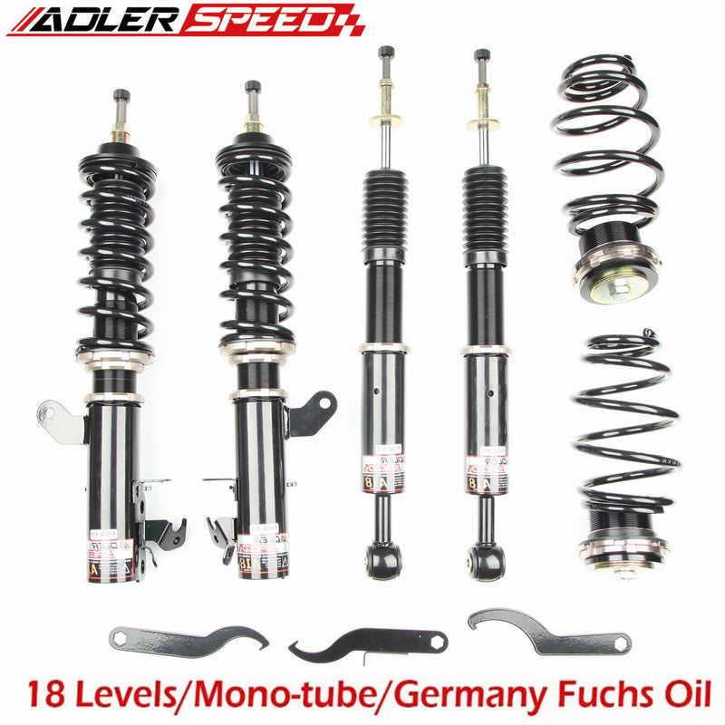 ADLERSPEED  18 Level Coilovers Suspension Kit for 09-14 Honda Fit GE8 GE Adj. Damper Shocks