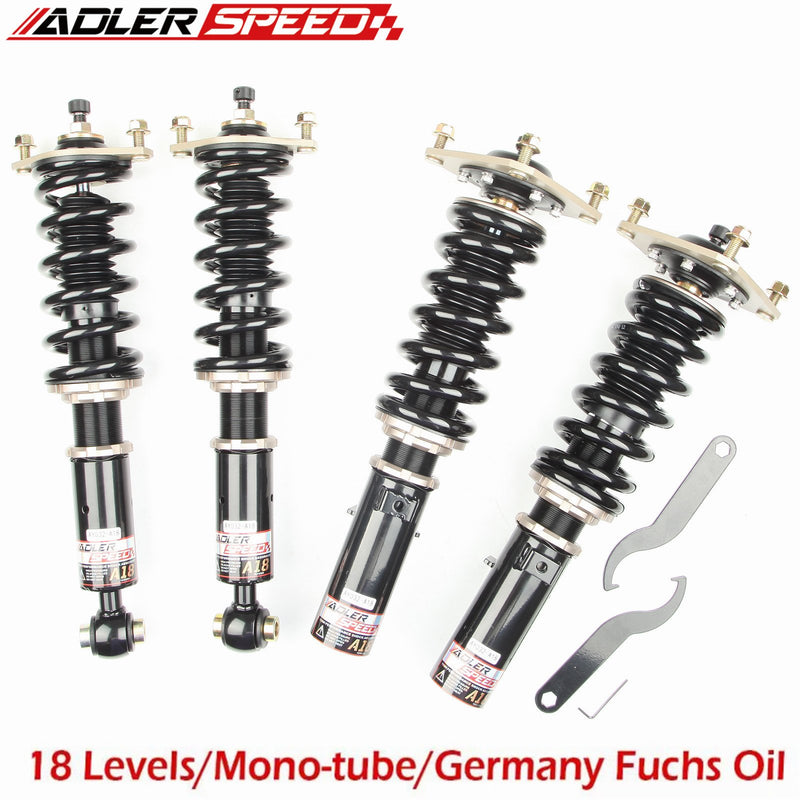 US SHIP ! ADLERSPEED 18 Level Damper Adjust Springs Shocks Coilovers for 90-94 Eclipse (1G) / Talon