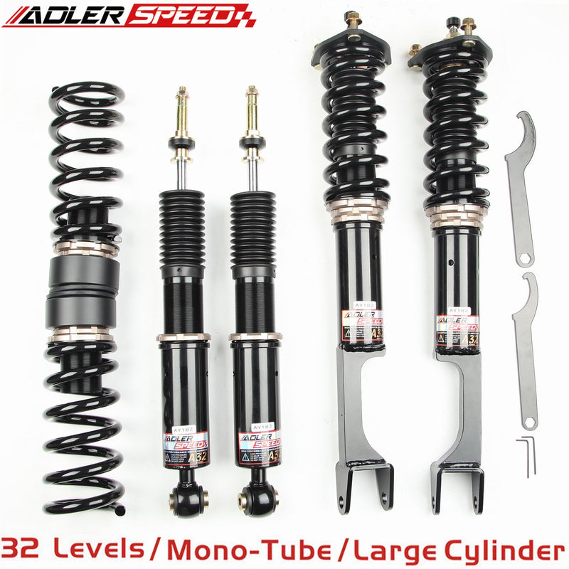 US SHIP 32 Level Mono Tube Coilovers Suspension Lowering Kit for Mercedes-Benz C-Class 4Matic W205