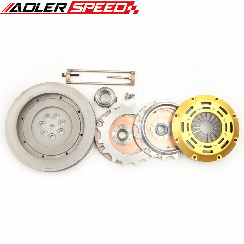 ADLERSPEED Racing Clutch Twin Disc Kit For Mitsubishi Evo X 4B11T 08 –14 Heavier WT