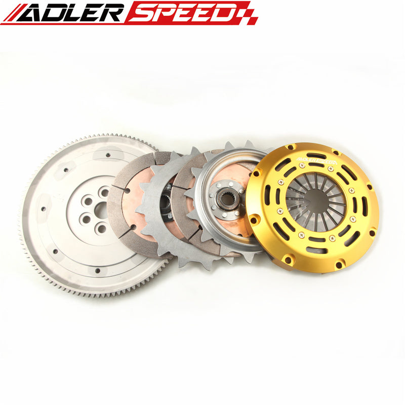 US SHIP ADLERSPEED TWIN DISC CLUTCH KIT FOR 92-05 HONDA CIVIC D15 D16 D17 STANDARD WT