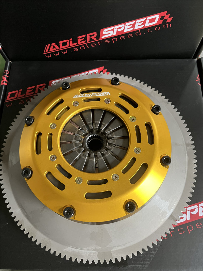 US SHIP ! ADLERSPEED Racing Twin Disc Clutch & Standard Flywheel Kit For Nissan 350Z INFINITI G35 VQ35DE