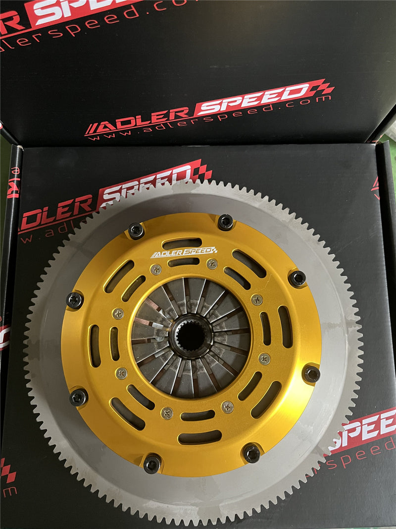 US SHIP ! ADLERSPEED Racing Twin Disc Clutch & Standard Flywheel Kit For Nissan 350Z INFINITI G35 VQ35DE