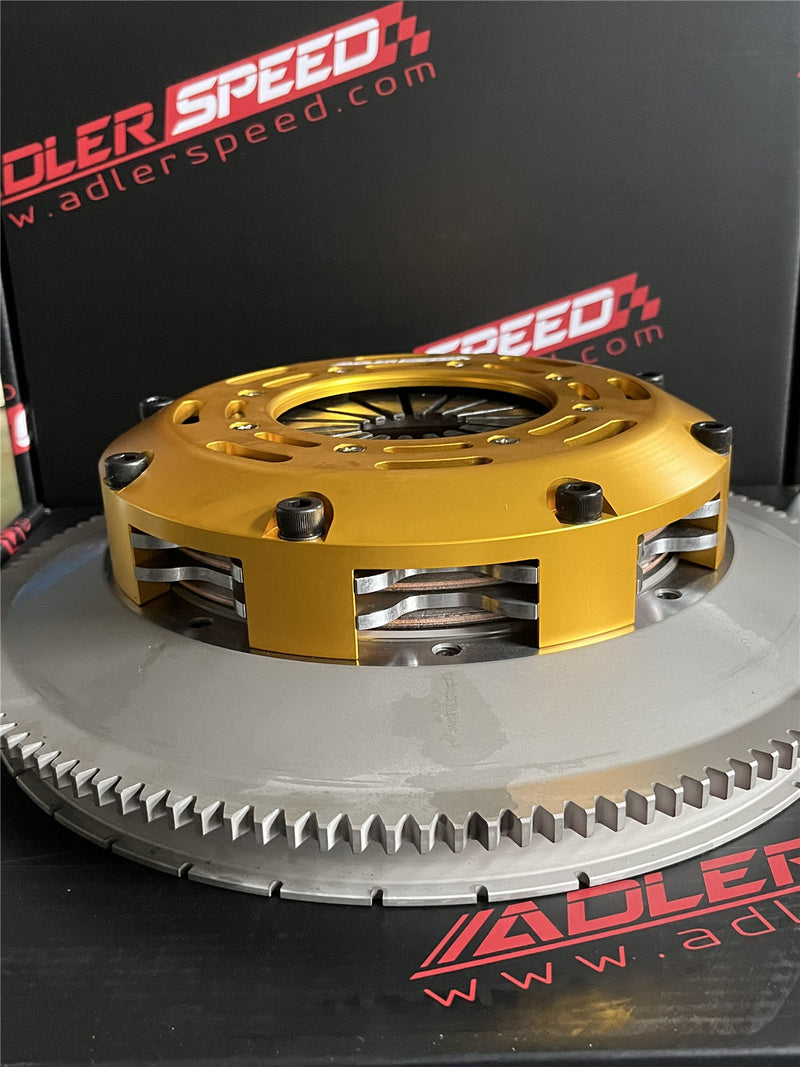 US SHIP ! ADLERSPEED Racing Twin Disc Clutch & Standard Flywheel Kit For Nissan 350Z INFINITI G35 VQ35DE