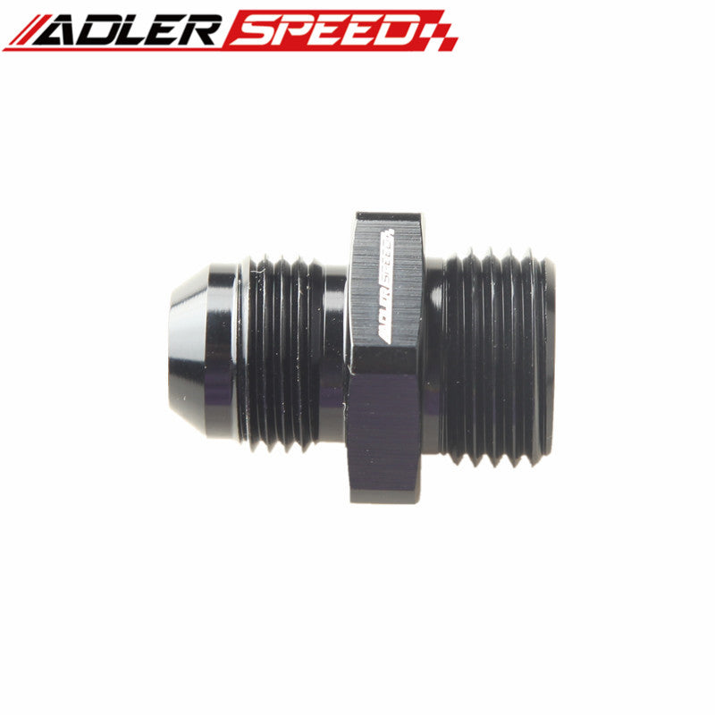 Aluminum 8 AN to 1/8 NPT Pipe Fuel Line Hose Fittings Adapter AN8 Male  Flare to 1/8 NPT Male Thread Black