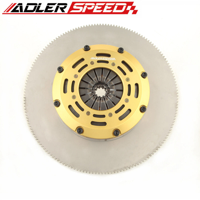 ADLERSPEED RACING CLUTCH TWIN DISC Fit For FORD MUSTANG 4.6L 6-BOLT STANDARD WT