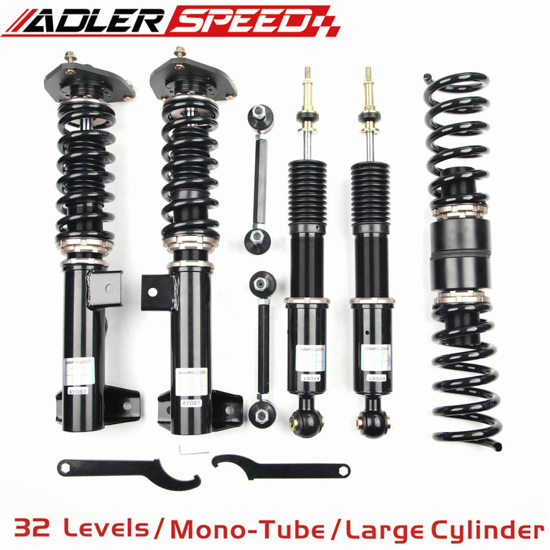 US SHIP ADLERSPEED 32 Level Adjustable Coilovers Kit For C-CLASS W204 RWD SEDAN 07-14