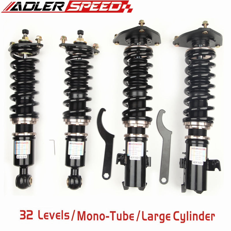 US SHIP ADLERSPEED 32 Levels Mono Tube Coilover Lowering Suspension Kit for BAJA 2003-06