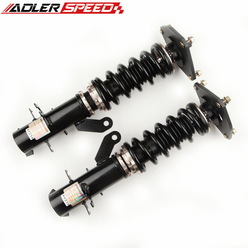 US SHIP ADLERSPEED 32 Level Mono Tube Coilover Shock Lowering Kit for Nissan Versa 07-11