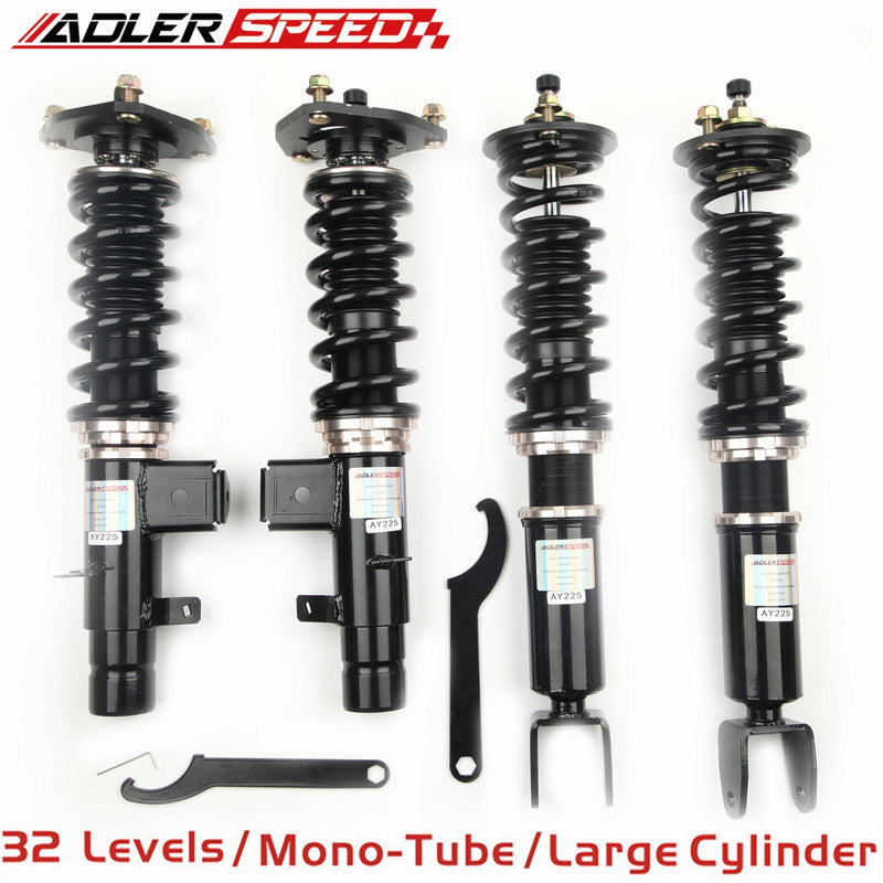 US SHIP ADLERSPEED 32 Level Mono Tube Coilovers Suspension Kit For Honda Accord 13-17