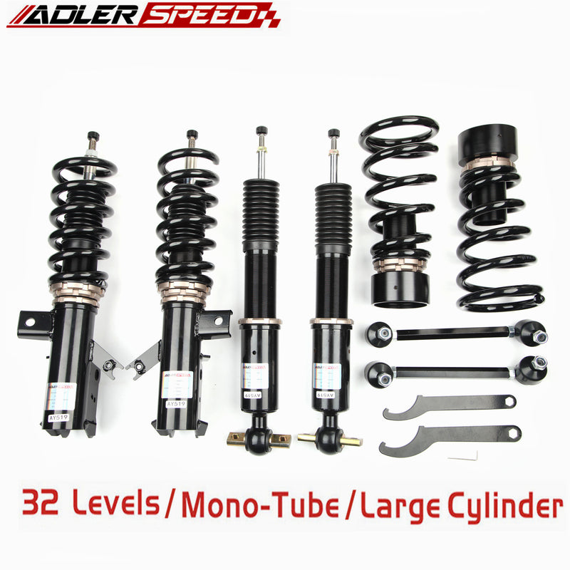 US SHIP ADLERSPEED 32 Level Mono Tube Coilovers Suspension Kit For Ford Fusion 2013-19
