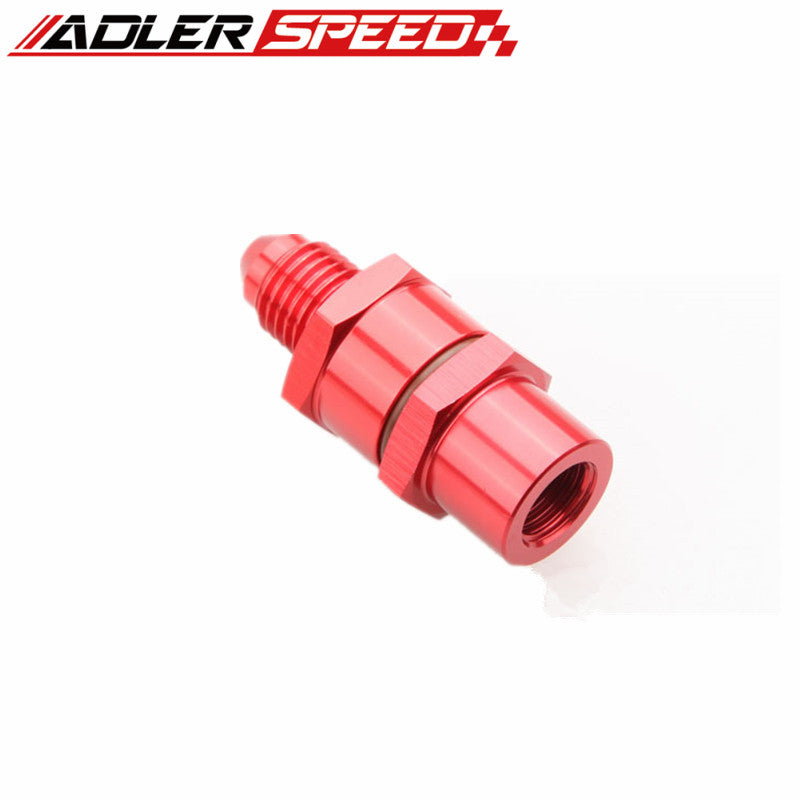 4AN Male To 4AN Female High Flow Billet Turbo Oil Feed Line Filter 150Micron Red/Blue/Black/Silver