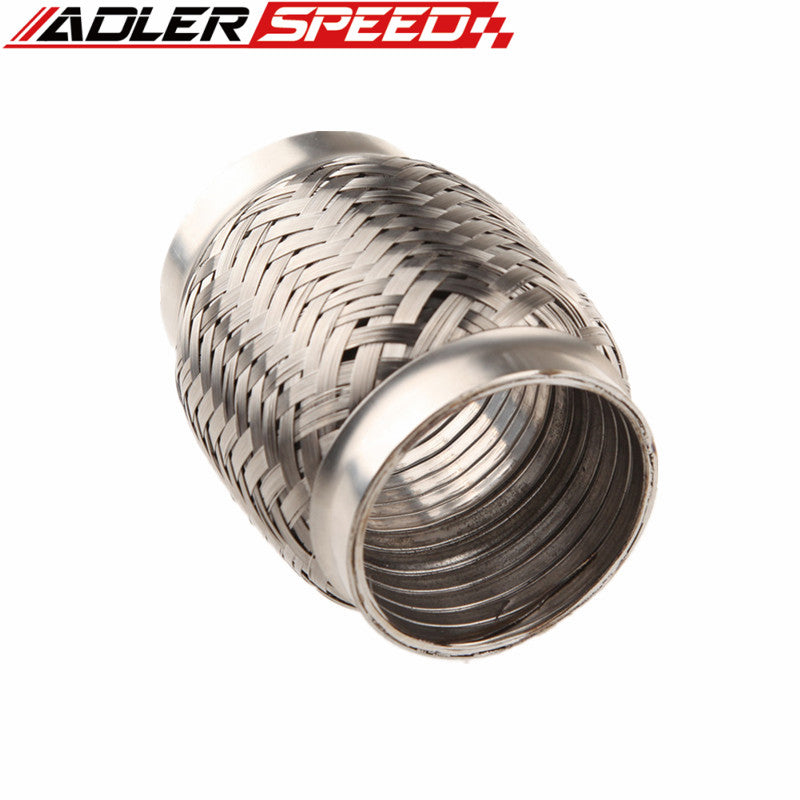 2.75 (2 3/4 in.) x 8 Flex Pipe Exhaust Coupling Quality Stainless Heavy  Duty