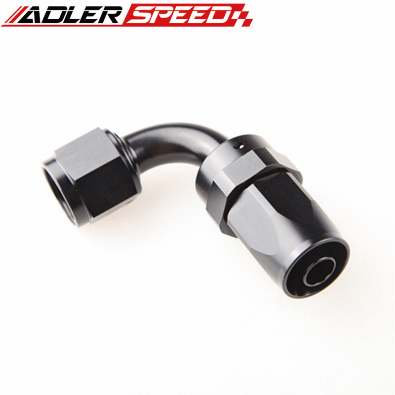 AN4 AN6 AN8 10AN AN16 AN20 Aluminum 90 Degree Swivel Hose End Fitting Adaptor