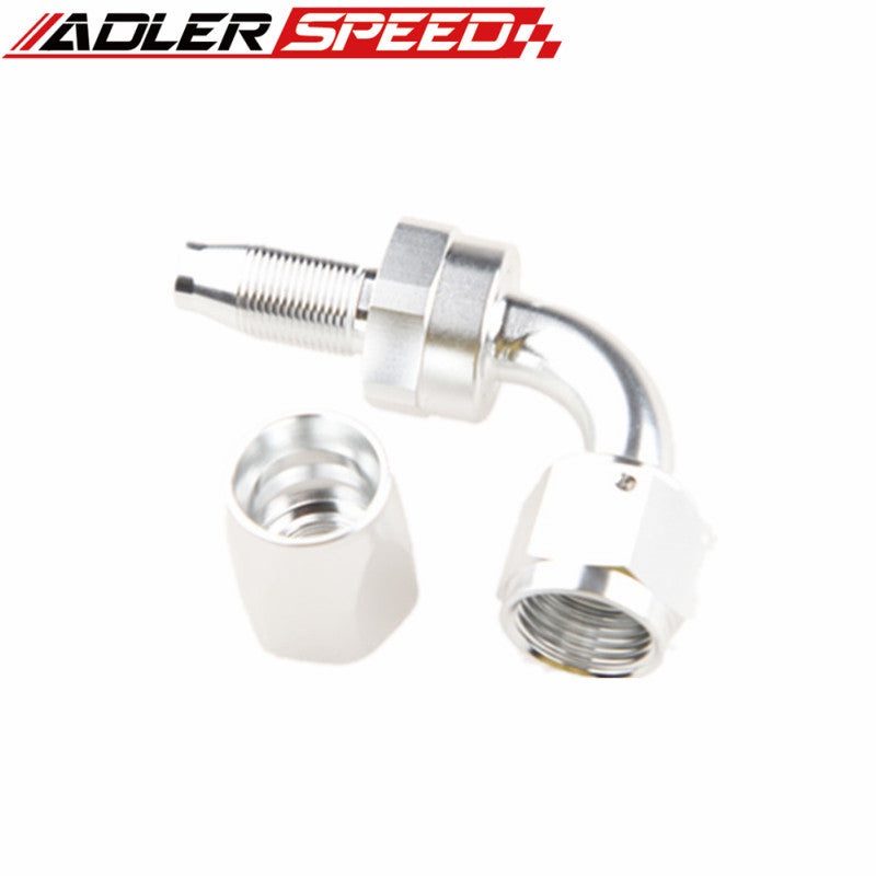 AN4 AN6 AN8 10AN AN16 AN20 Aluminum 90 Degree Swivel Hose End Fitting Adaptor