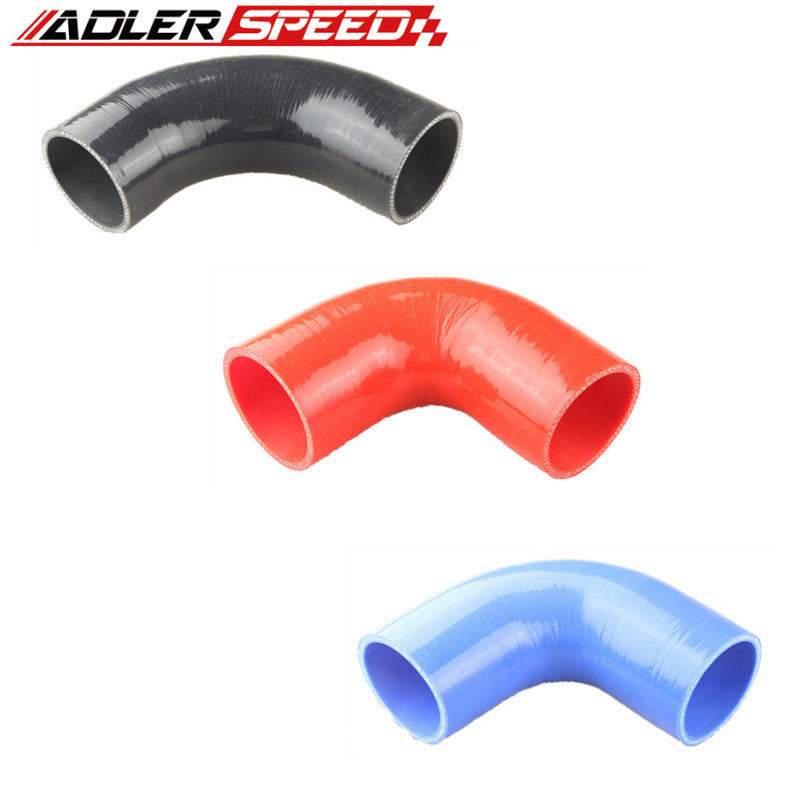 4 Ply 2.125 (54mm) Inch 90 Degree Silicone Hose Coupler Pipe Turbo Re