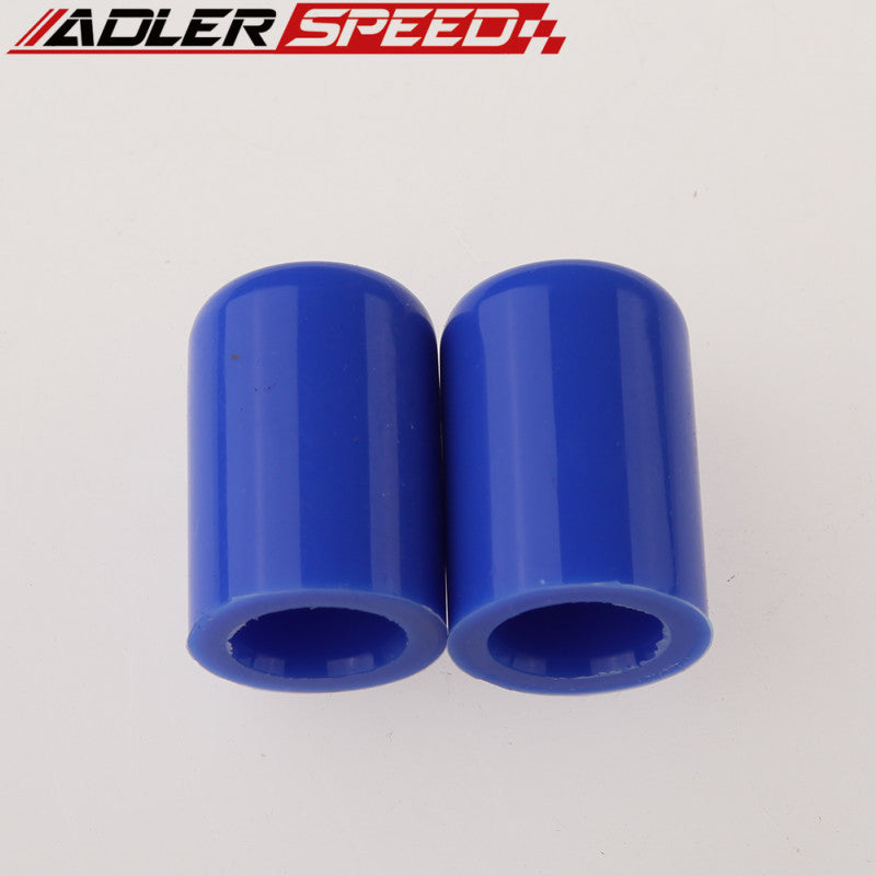 2PCS 28mm 1.1"Silicone Blanking Cap Intake Vacuum Hose End Bung Plug Silicon Cap Blue