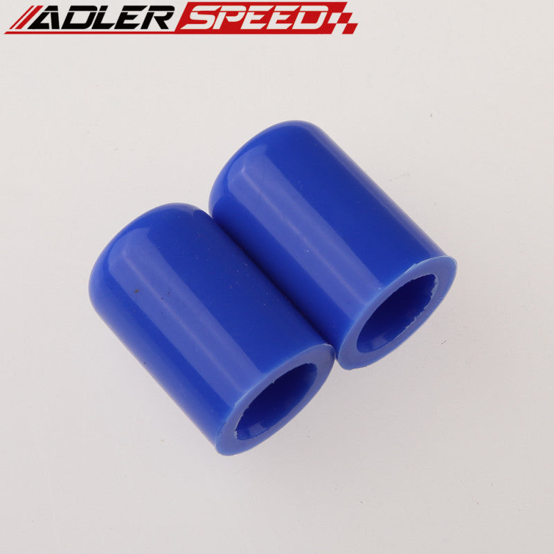 2PCS 28mm 1.1"Silicone Blanking Cap Intake Vacuum Hose End Bung Plug Silicon Cap Blue